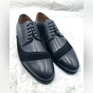 Taft The Gladiator Shoe in Black Leather/Suede Oxfords 41 US 8 NWT